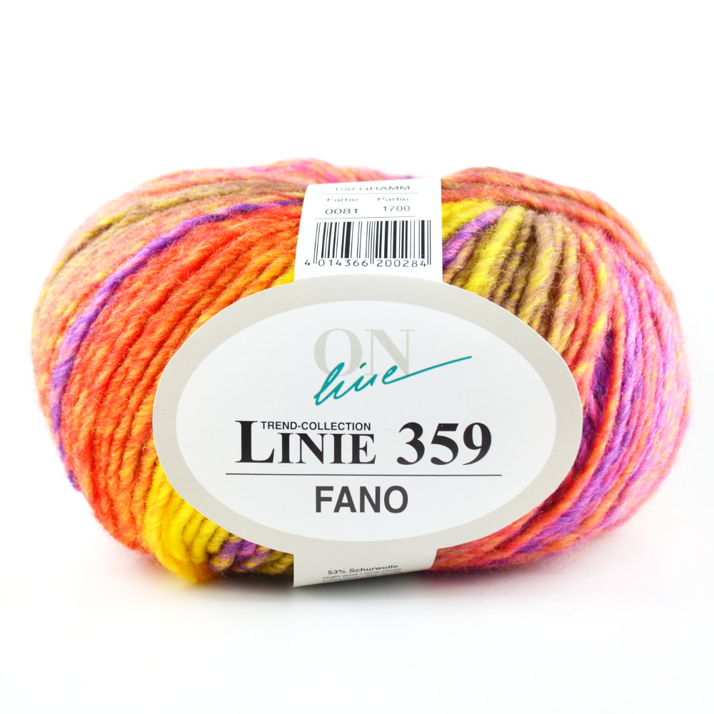 Fano Linie 359 von ONline 0134 - gelb/rot/mint