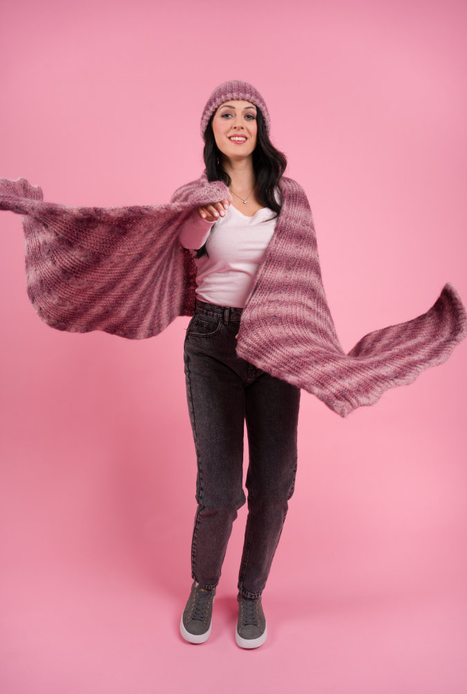 Stola im Zopf-Patentmuster | Anleitungsheft | Wolle Melbourne  | Stricken | Pro Lana