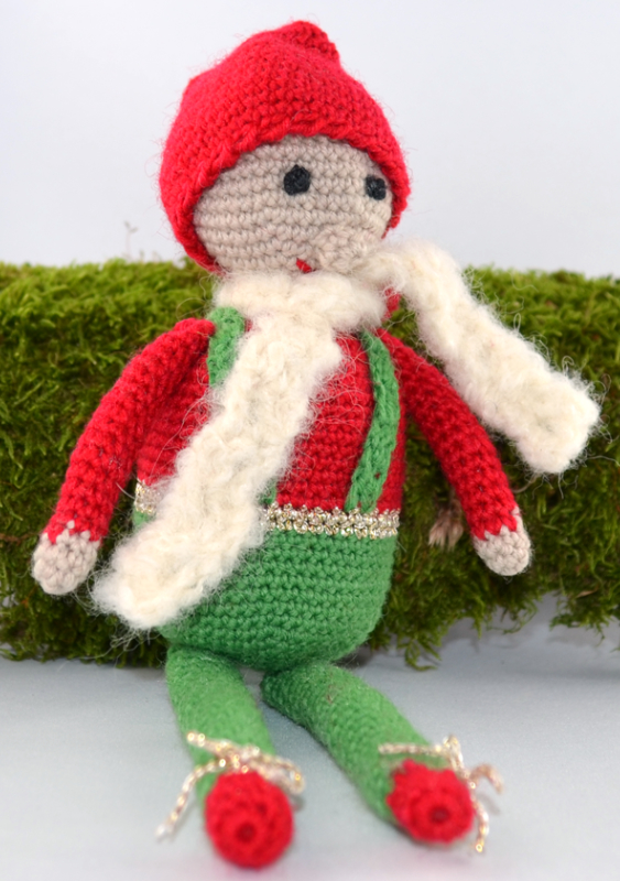 Weihnachtswichtel mit Schal | Einzelanleitung | Häkeln | Annemarie