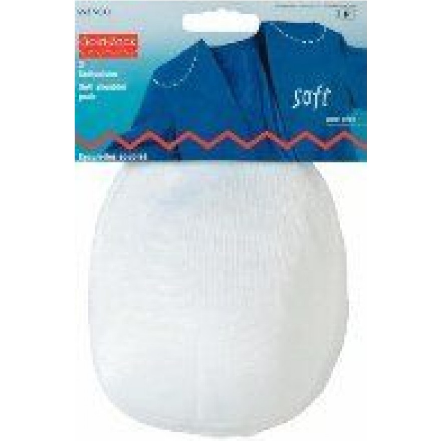 Schulterpolster soft weiß 1 Paar