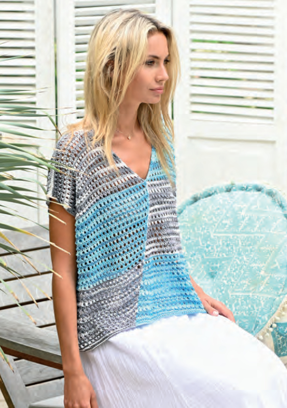 Schräges Shirt | Anleitungsheft | Wolle Tonale Linie 494  | Stricken | ONline