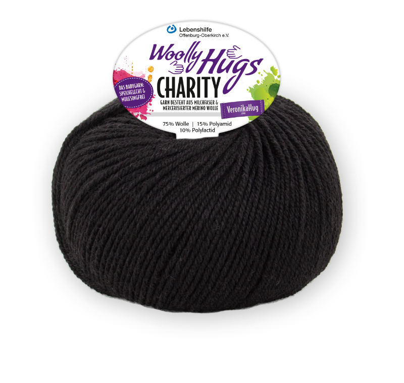 Charity von Woolly Hugs 0099 - schwarz