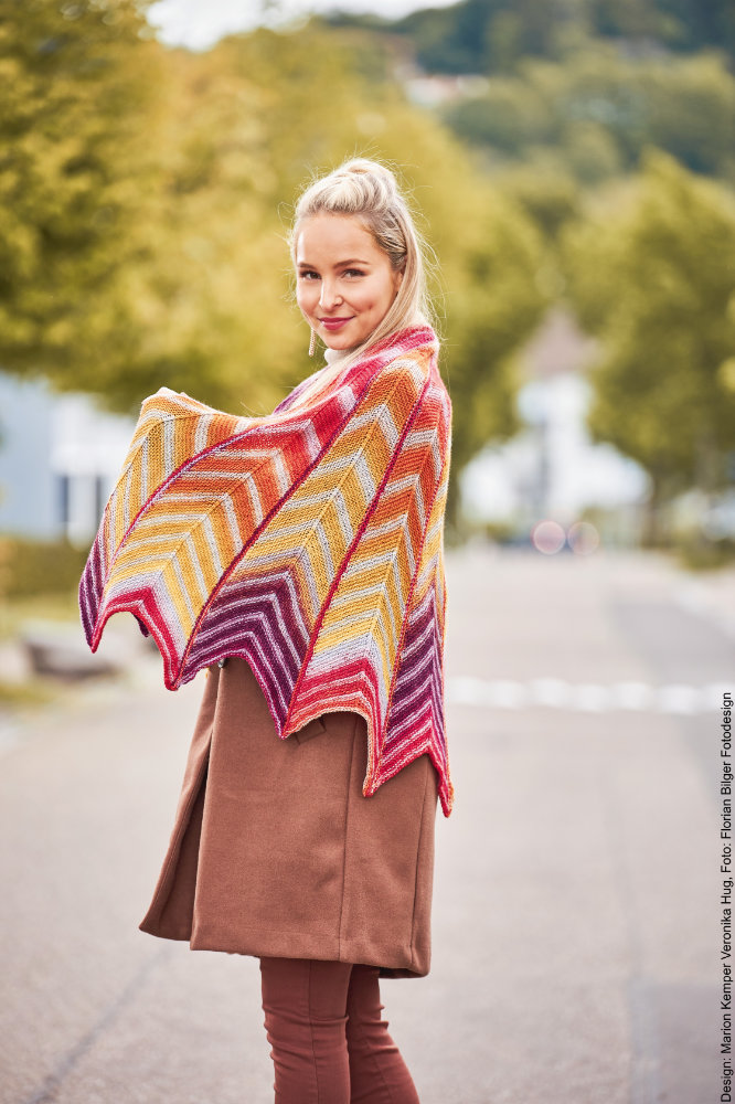 Tuch eleven Parts | Anleitungsheft | Wolle Paint Socks  | Stricken | Veronika Hug, Woolly Hugs, Christophorus Verlag