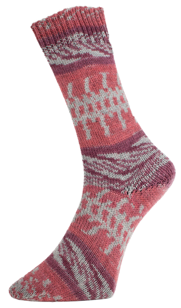 Fjord Socks - 4-fach Sockenwolle von Pro Lana 0193 - beere color