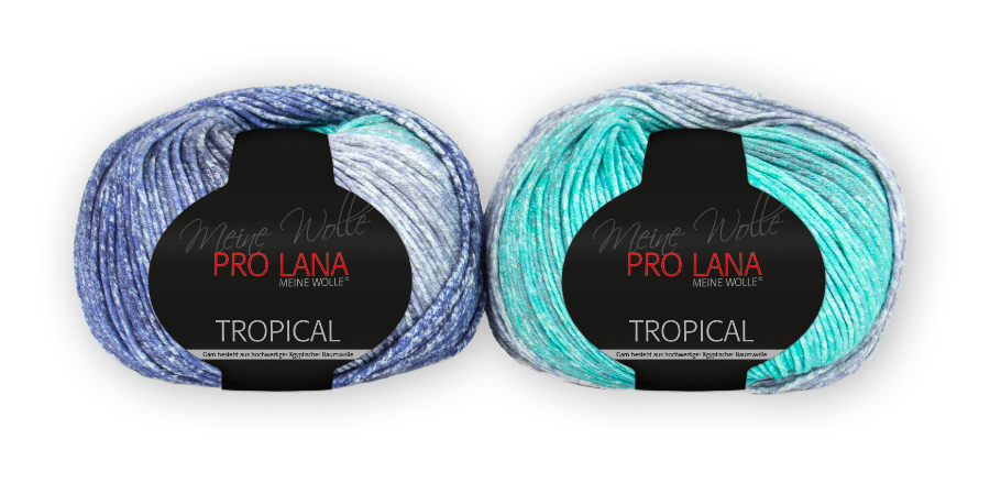 Tropical Color von Pro Lana 0081 - türkis jeans (passend zu UNI 0066)