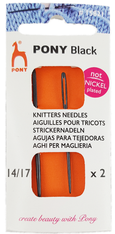 Knitters Needles Pony Black