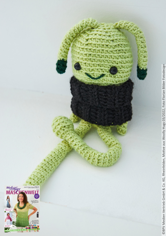 Hug-Mee Grasshopper | Wollpaket mit Charity | Häkeln