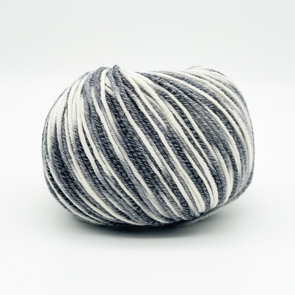 Merino Cotton 135 Print von Schulana 0405 - grau/ecru/anthrazit