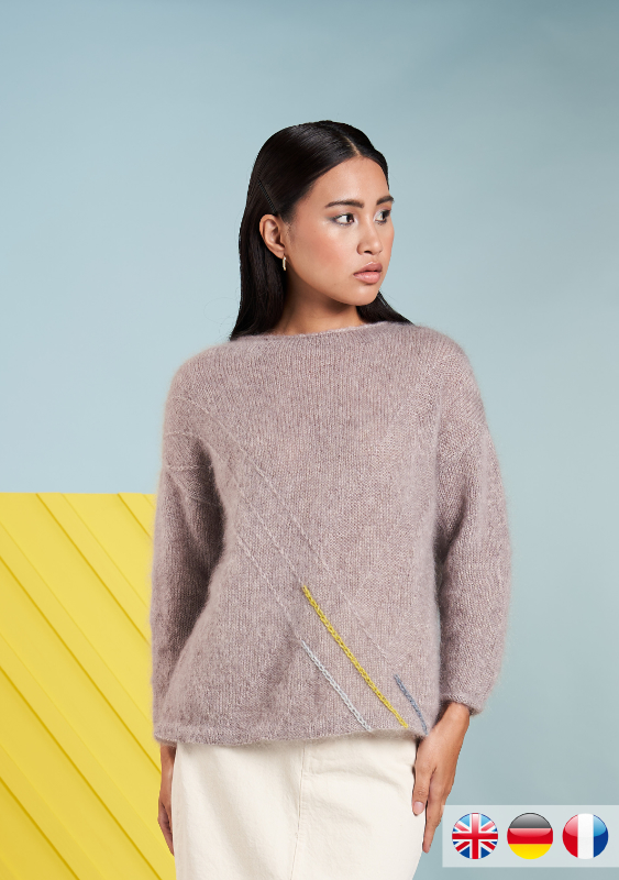 Pullover Depth | Wollpaket mit Kidsilk Haze | Stricken