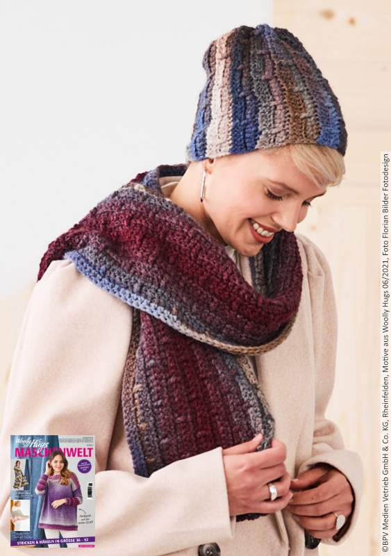 Set Stripes-Crochet | Anleitung aus Heft | Häkeln | Woolly Hugs